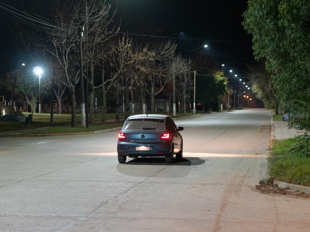 Luces LED en Los Toldos.