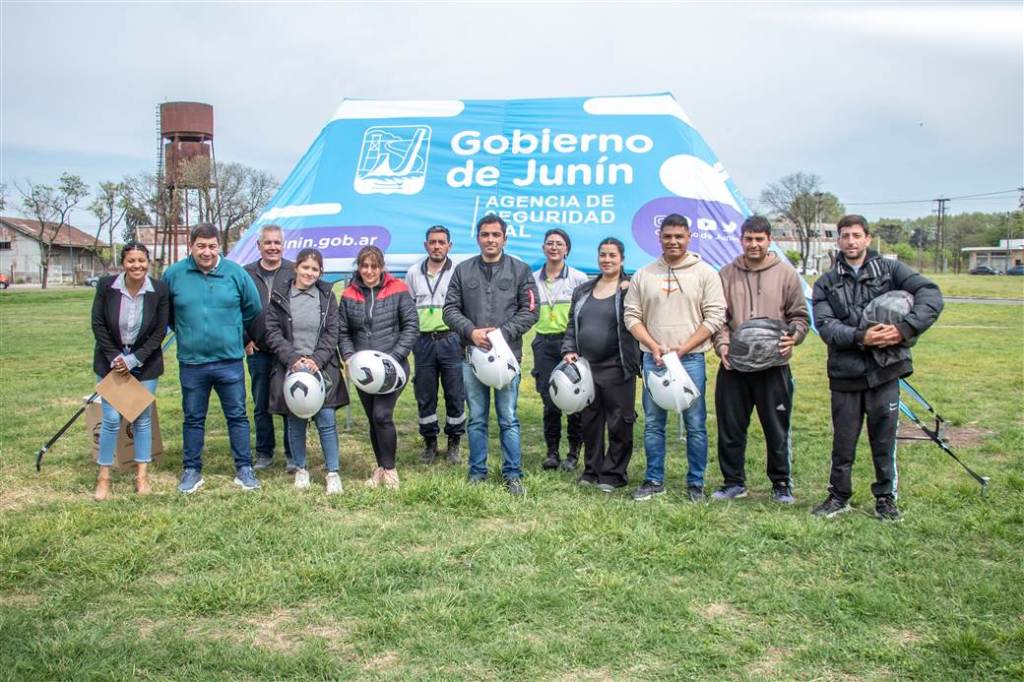 Continúan las capacitaciones del programa «Sin casco no hay moto» para mejorar la seguridad vial en&nbsp;Junín