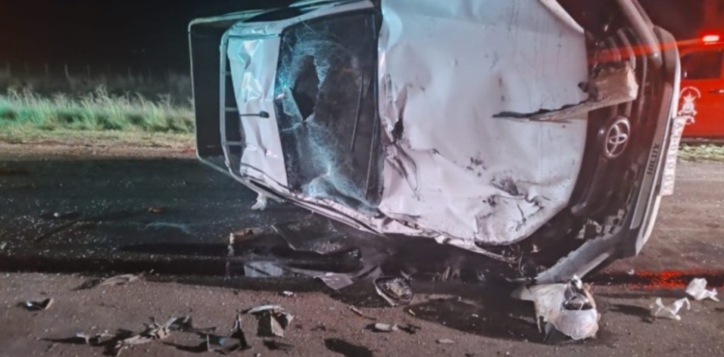 Tragedia en la ruta provincial 65: murieron tres personas tras un terrible choque entre una moto y una&nbsp;camioneta