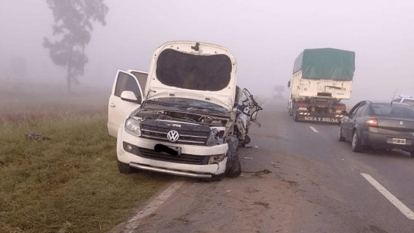Tragedia en la ruta 188: un chico de 11 años murió en un choque entre dos camiones y una&nbsp;camioneta