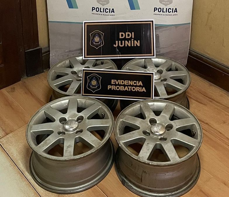 Cayó una banda delictiva en Junín: detuvieron a un hombre que ofrecía llantas robadas en&nbsp;Facebook
