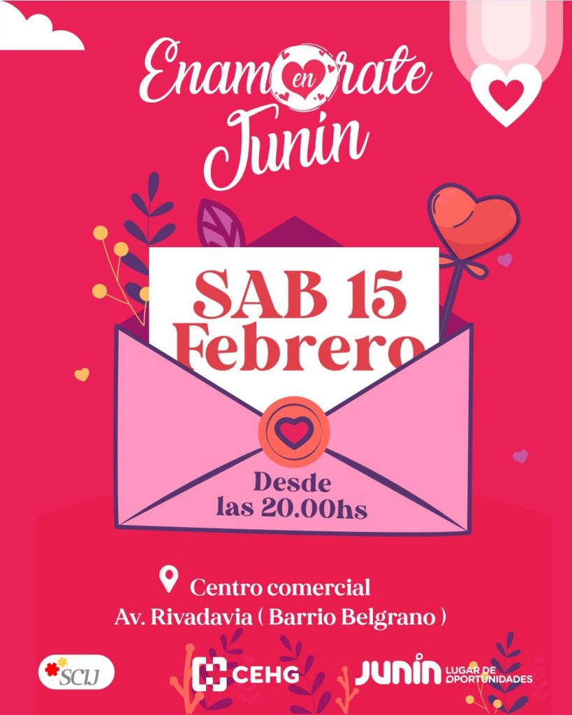 Enamorate en Junín: una noche de espectáculos y descuentos para impulsar el comercio local. (Fotos: Prensa Gobierno de Junín).