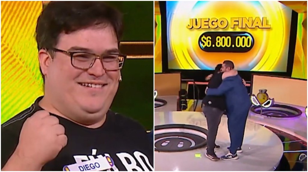 De Junín a la TV nacional: Diego Ramos brilló en “Ahora Caigo” y se llevó el premio. (Fotos: capturas de video de eltrece).De Junín a la TV nacional: Diego Ramos brilló en “Ahora Caigo” y se llevó el premio. (Fotos: capturas de video de eltrece).