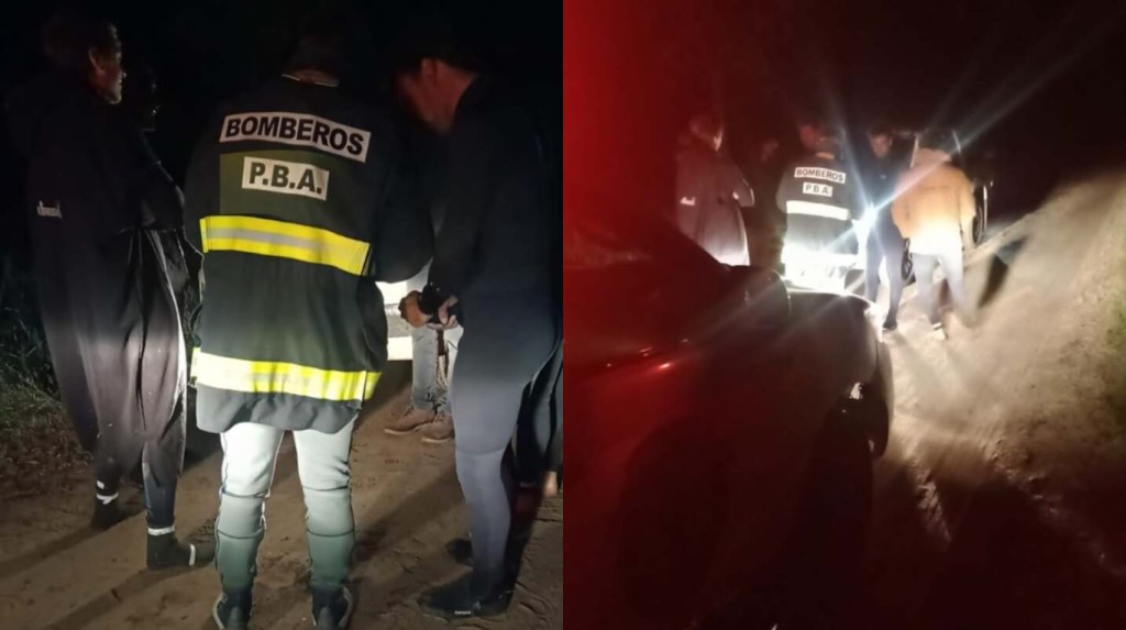 Tres hombres se perdieron tras hacer kitesurf en la Laguna de Gómez de Junín y fueron rescatados de noche entre los campos. (Fotos: Facebook/J24).