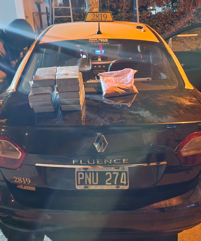 Perros rastreadores detectaron 26 kilos de cocaína ocultos en un taxi que venía desde Rosario. (Foto: EN).