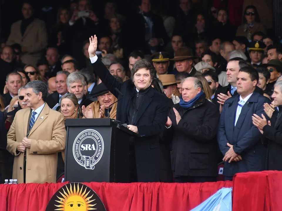 Milei anunció una baja “permanente” de retenciones al campo en la Exposición Rural de&nbsp;Palermo