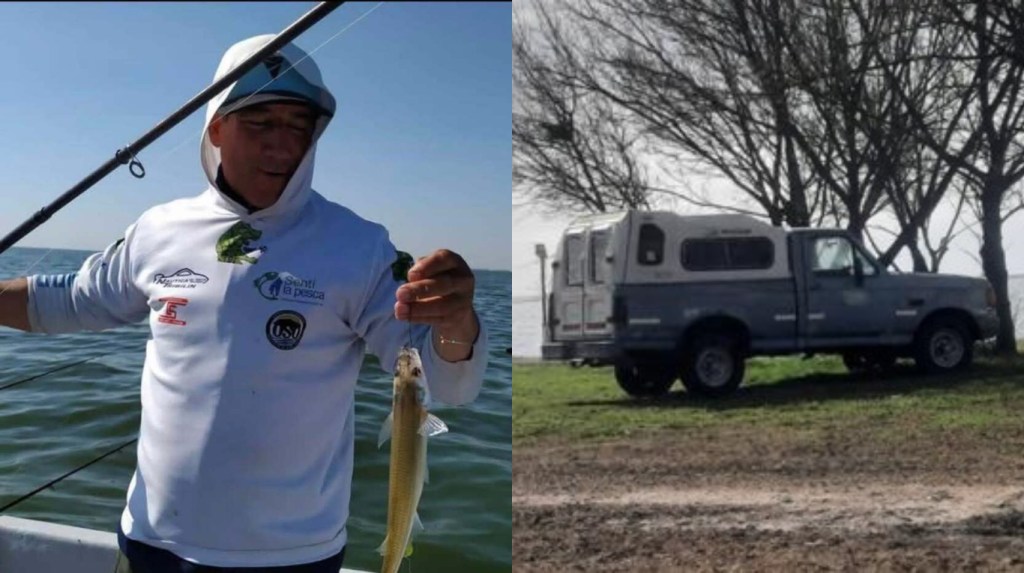 Tragedia en Cuero de Zorro: murió el guía de pesca juninense Jorge Porcú dentro de su camioneta. (Fotos: gentileza Distrito Interior y J24).
