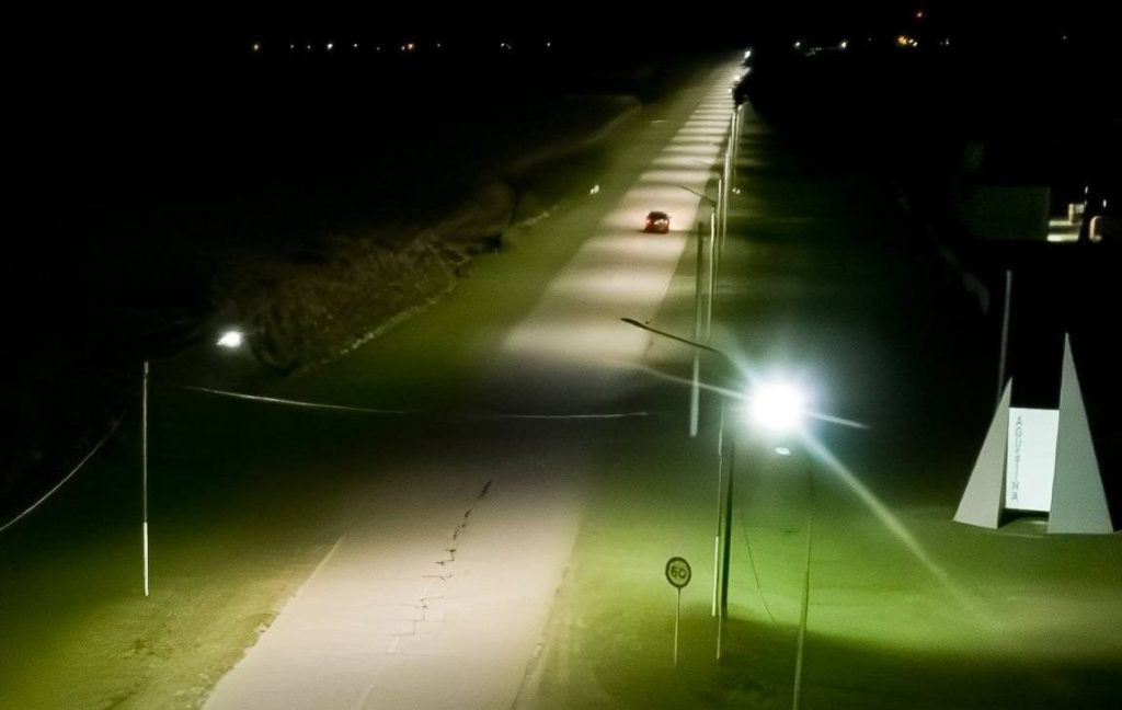 Junín iluminó el acceso a Agustina y refuerza la seguridad&nbsp;vial