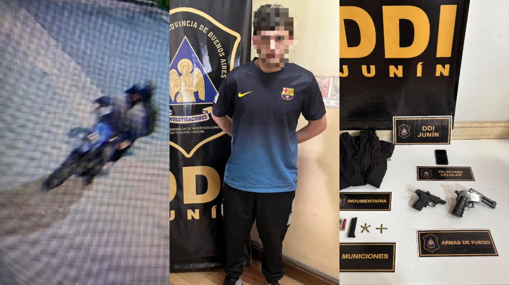 Dos pistolas, balas y una moto, las pistas que llevaron a esclarecer el brutal asalto a un hombre de 84 años en su casa de&nbsp;Junín