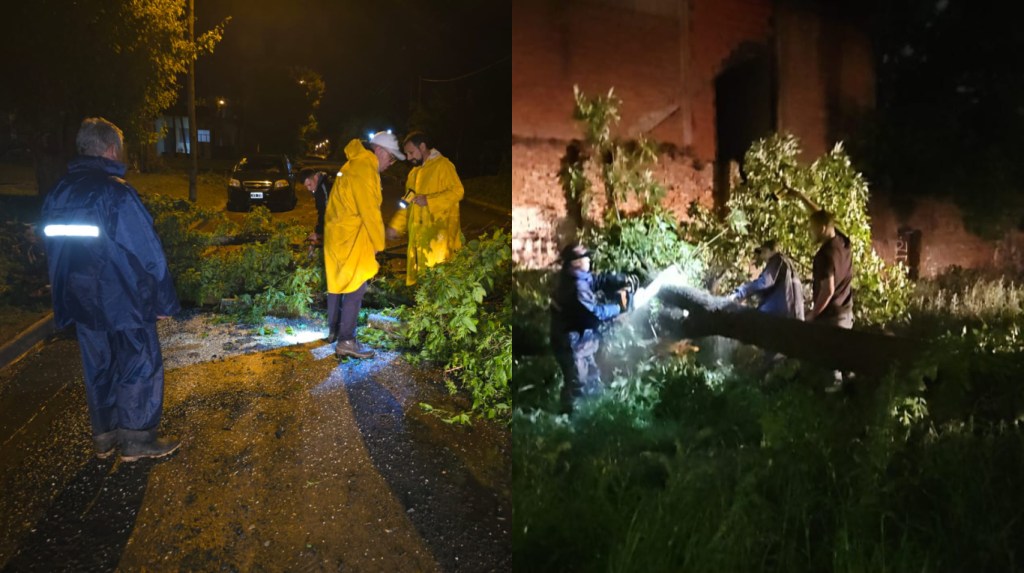 Tormenta en Junín: el Intendente activó el protocolo de emergencias y las cuadrillas trabajan en toda la&nbsp;ciudad