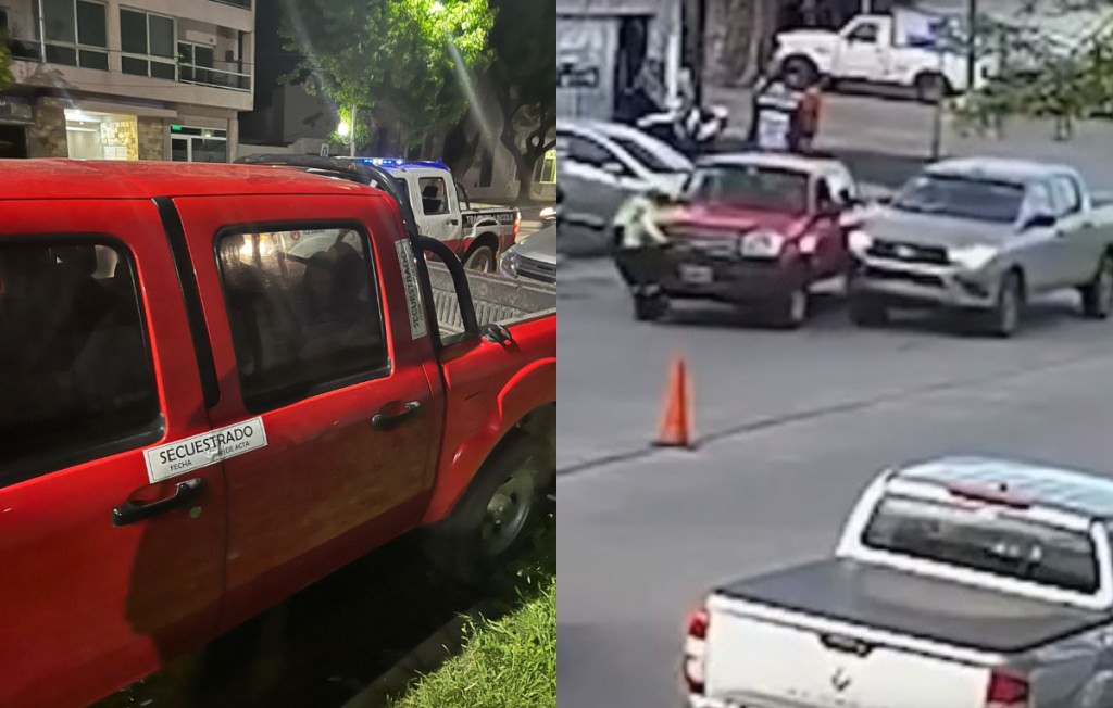 Inspector atropellado en Lincoln. (Fotos: EN).