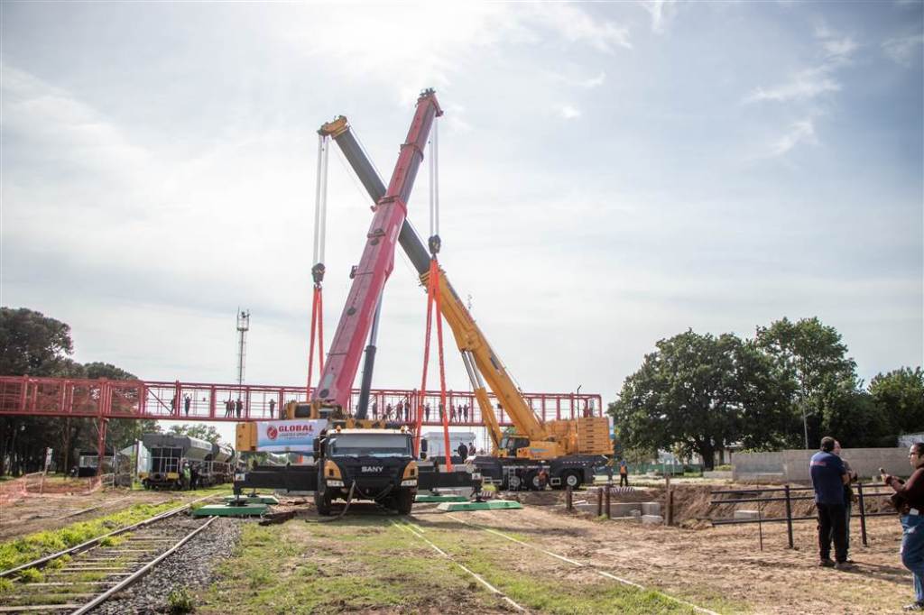 Junín: el paso bajo nivel de Rivadavia retoma ritmo con 4 puentes instalados y 18 a 20 meses de obra por&nbsp;delante