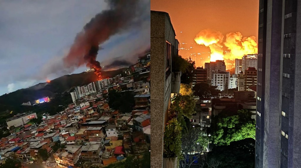 Fotos y videos: así fue el ataque de EE.UU. en Venezuela que derivó en la captura de&nbsp;Maduro